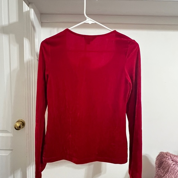 FINAL PRICE NWT Pajamagram Vintage Velour Red Top - Picture 7 of 7